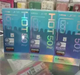 Murah New infinix Hot 50 pro+ plus 8/256 grs resmi, bs kredit/TT