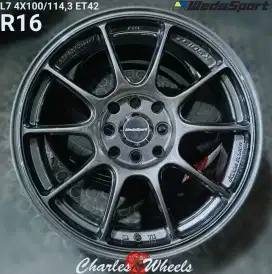 For sale jual velg tc105 r16 4x100 4x114,3 calya vios baleno avanza dl