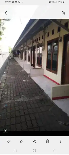 Rumah kontrakan MURAH luas 445m2 11 Kamar dekat jln raya Jatikramat