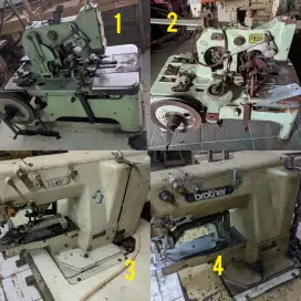 Mesin jahit bekas pabrik konveksi