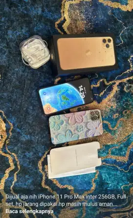 Iphone 11 pro max 256GB garansi inter