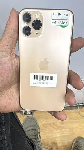 Iphone 11 pro 256Gb Gold mulus like new sinyal on semua kartu fullset