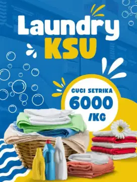 Take over usaha Laundry lengkap termasuk pelanggan sisa sewa lg 6 bl