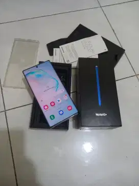 samsung Note 10+ 12/256 Sein fullset mlusss like new