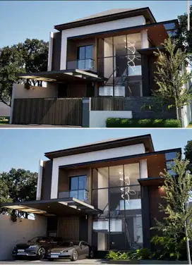 Rumah Baru 2 Lantai Lokasi Nyaman Araya Golf Dekat Taman