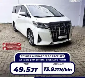 [ TERMURAH BERGARANSI 5TH ] ALPHARD X 2.5 FACELIFT MATIC 2020 NIK 2019