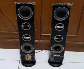 Standing Speaker/Woofer Pasif 3,5inch dgn 2 Tweeter,merk Polytron,NET.