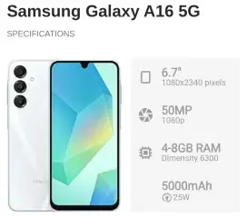 Samsung a16 5G 8/256 baru