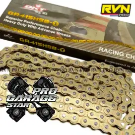 RVN RANTAI RANTE RACING GOLD EMAS 428H 130L 415 H 130 GEAR RANTAI RVN