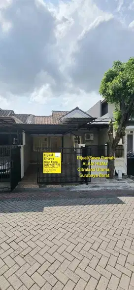 Dijual/sewa Rumah Alam Hijau Citraland Utama Surabaya Barat