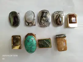 Sabuk ikat pinggang batu akik asli