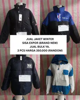 Jual Jaket Winter Parka Jaket musim dingin Bulk (paket usaha)