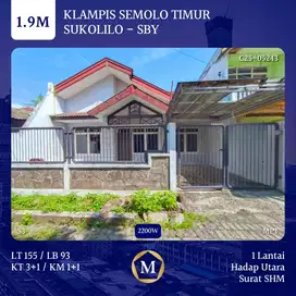 Rumah Klampis Semolo Timur Sukolilo dkt Wisma Mukti Nginden Manyar