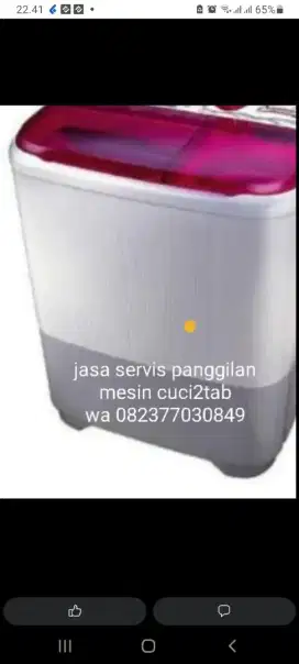 Jasa servis mesin cuci 2tab panggilan kerumah