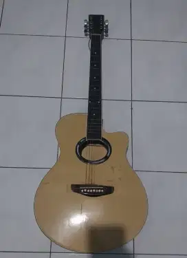 Gitar Akustik Senar String Bonus Buku Belajar Gitar Bolong