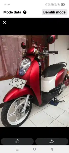 Scopy karbu body mesin bagus pajak idup