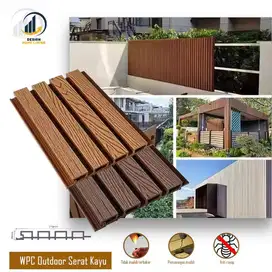 Wpc Outdooor Dacking / Walpanell Dinding Luar ukuran 290cm