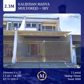 JUAL RUMAH RUMAH KALIJUDAN MADYA SURABAYA MULYOREJO SHM DKT MERR 2LT