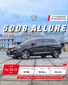 Peugeot 5008 Allure Plus 2021 Panoramic 2022 GT 3008 CRV HRV GLC200
