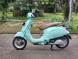 VESPA PRIMAVERA 2022 GREEN RELAX LOW KM 9500 , PAJAK ON 09.2026 MULUS