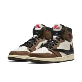 Travis Scoot Coklat Putih + BOX good shoes