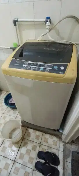 Dijual Cepat Mesin Cuci Second Rusak Sanken AW-S807 Magic Wash