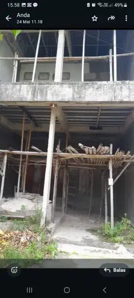 Jual rumah cepat kondisi bangunan 80%