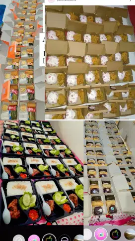 Nasi box 20k snack box 10k bekasi utara sriamur