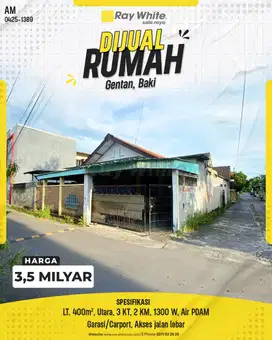 RUMAH SIAP HUNI MULTI GUNA BAKI SUKOHARJO
