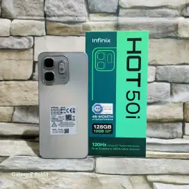Infinix Hot 50i 6/128 4G Grey Fulset segel mulus 98% Garansi panjang