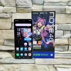 Infinix Note 40 8/256 4G Segel Normal Mulus 95%,Garansi Resmi