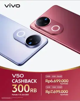 Promo vivo v50 chasback 300