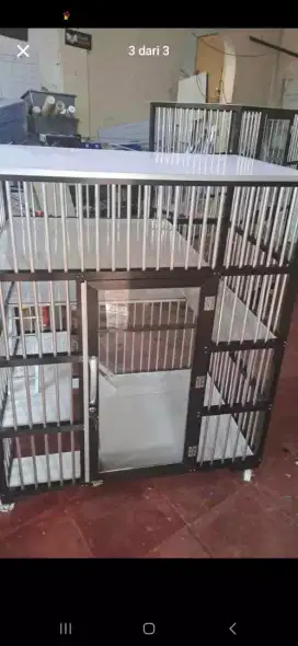Kandang kucing alumunium