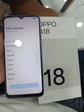 Oppo A18 4+4/128 Resmi mlus lngkp ori TT masuk