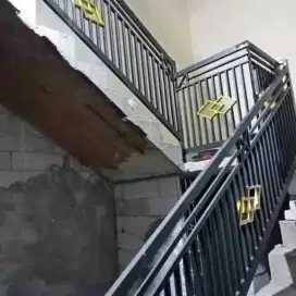 Balkon reling tangga besi hollo galvanis