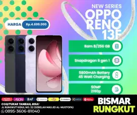 READY HP OPPO RENO 13F || RAM 8/256 || BISA CICILAN KTP AJA