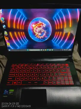 Msi laptop gaming core i7 gen 12 RAM 64gb RTX 3050