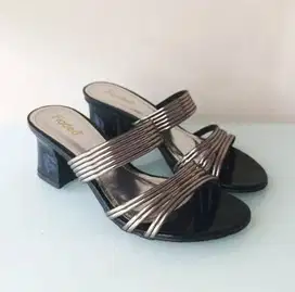 Sandal Heels Wanita Fladeo Silver