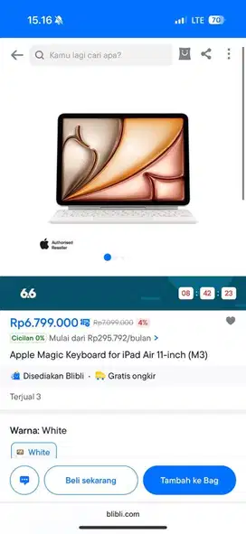 Dijual Magic Keyboard Ipad Air 11”