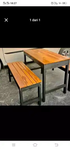 Meja kursi cafe warkop