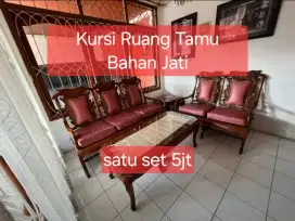 NEGO Kursi Tamu Jati Jepara Tebal Kokoh Kuat