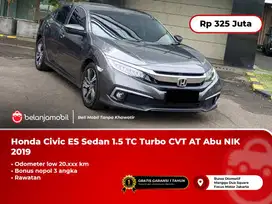 [ LOW KM 20RB ] Honda Civic ES Sedan 1.5 TC Turbo CVT AT Abu 2019/2020