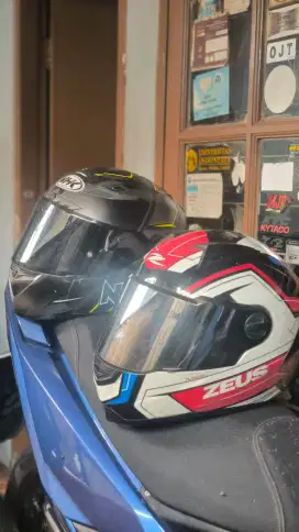 Helm Zeus Z811 Plasma AL5 Black Blue Fullface Second (No Box)