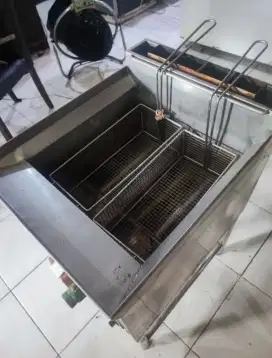 Deep Fryer Gas 22L Full Stainless – Termasuk Basket & Regulator