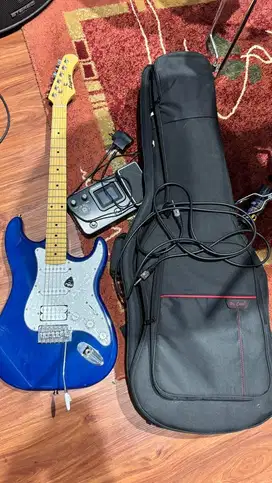 GITAR ELEKTRIK SET || GUITAR LEGACY EG 100 STRATOCASTER BLUE