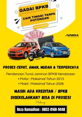 Pendanaan Tunai Jaminan BPKB Motor Mobil
