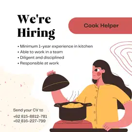 Cook Helper (Asisten Koki)