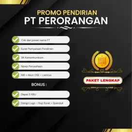 Perlengkapan Usaha PT Perorangan