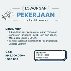 Loker Jualan Minuman