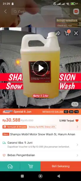 SHAMPOO SALJU KENDARAAN 5 LITER